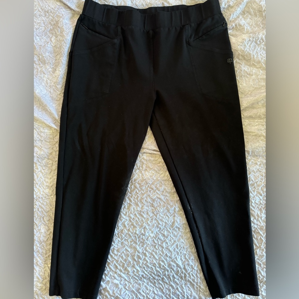 Betabrand 7-Pocket Dress Pants - Straight Leg - Black - Size XXL